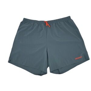 Patagonia Men's Trailfarer Shorts XL green gray orange 6" inseam